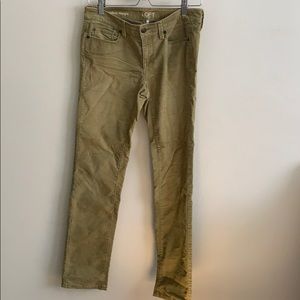 Green corduroy pants from Ann Taylor’s loft